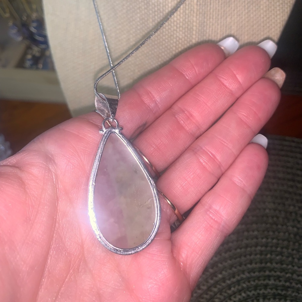 Bright Kunzite Statement Necklace - image 4